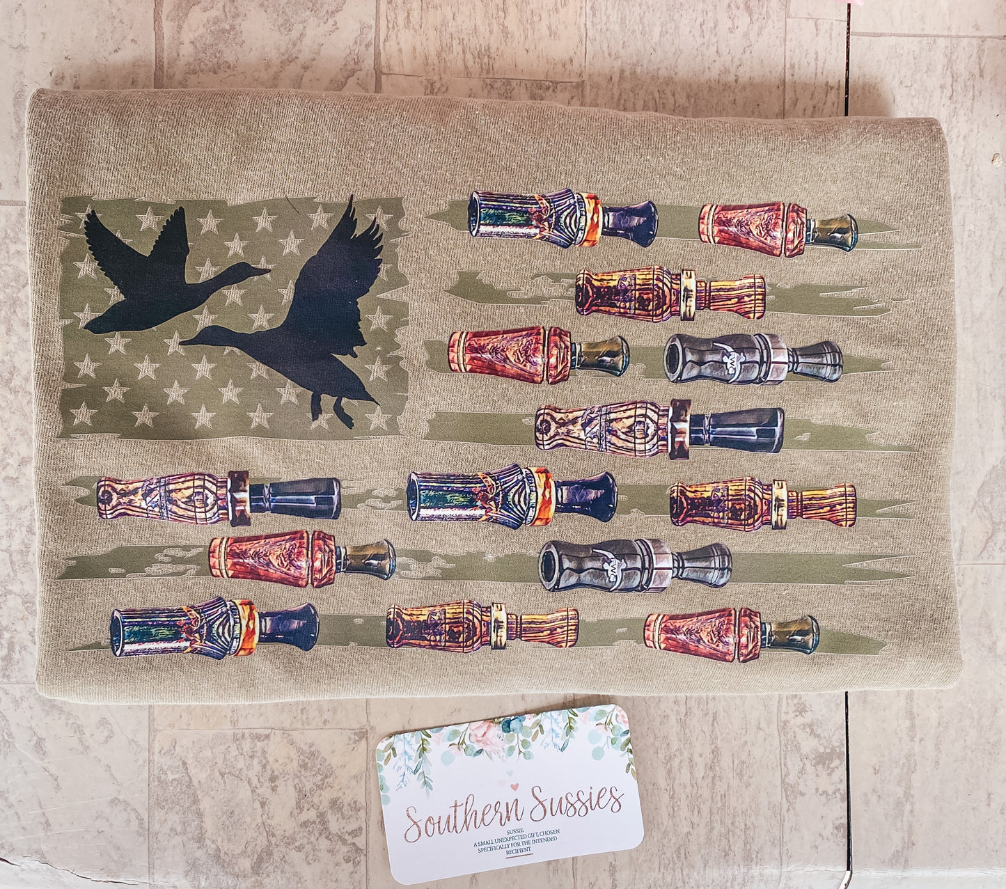 Duck Call American Flag