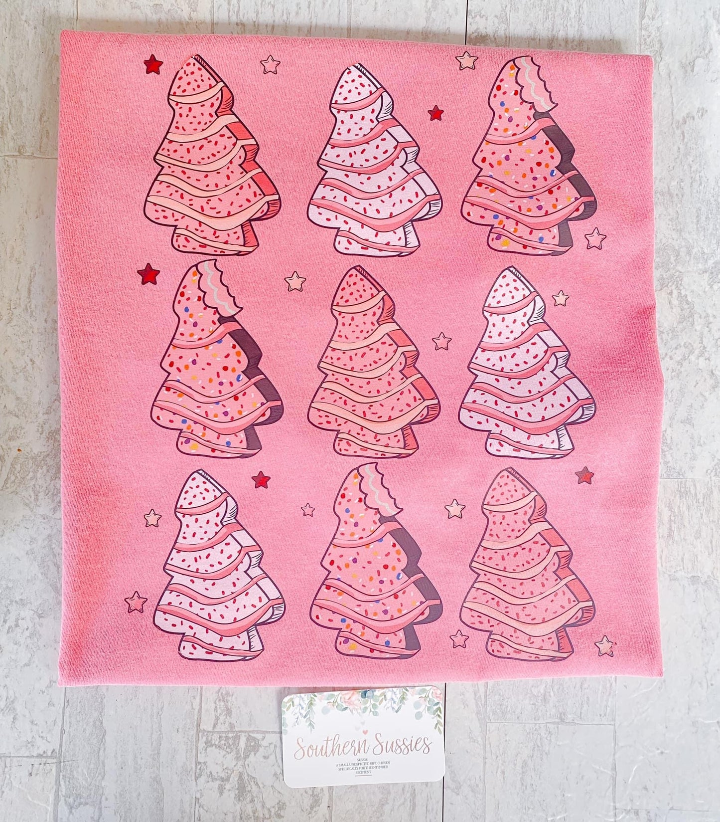 Pink Christmas Tree Cakes Tee