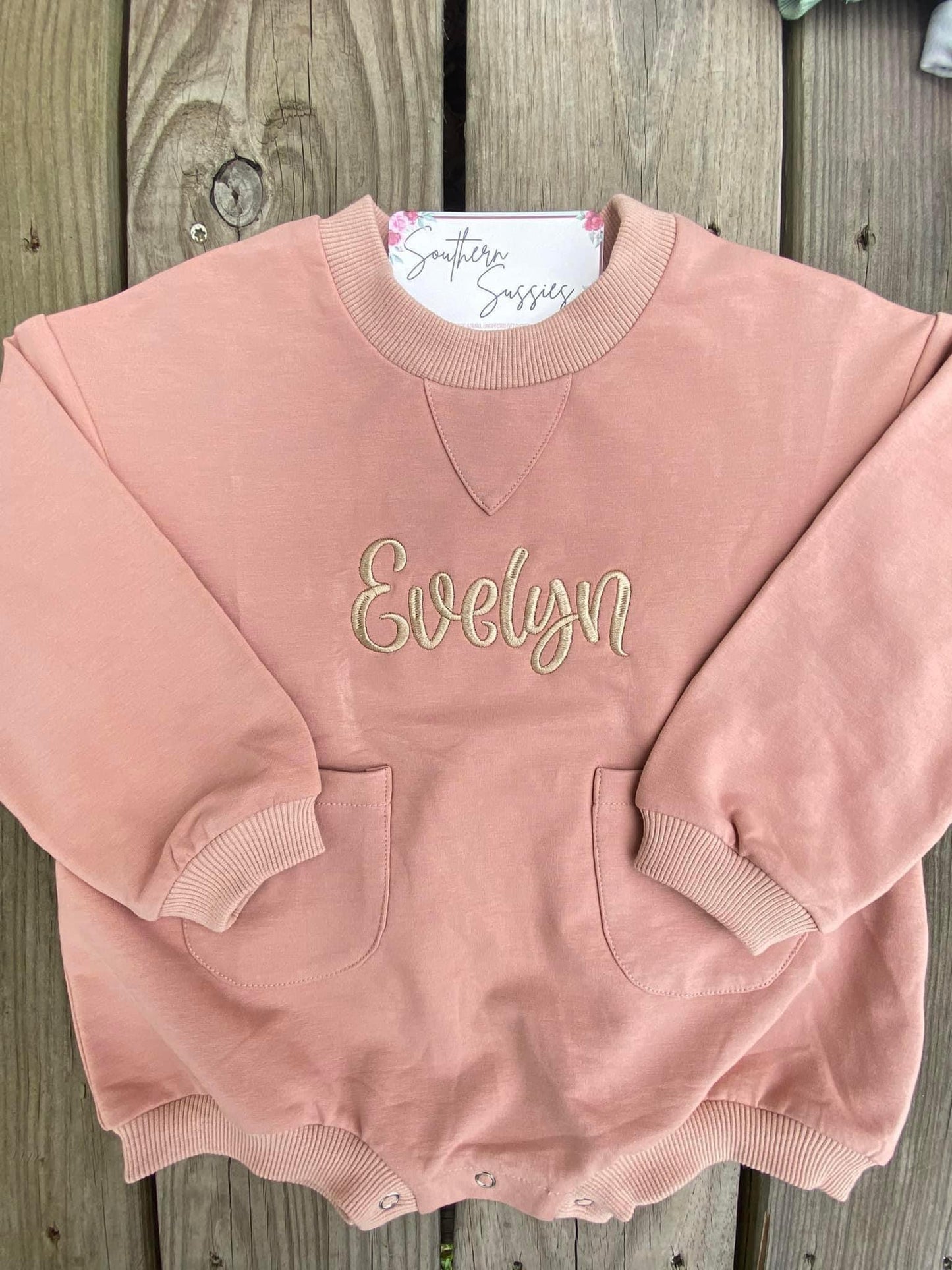 Embroidered Bubble Sweatshirts
