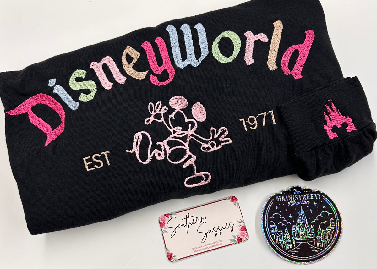 Vintage Disneyworld Embroidered Long Sleeve