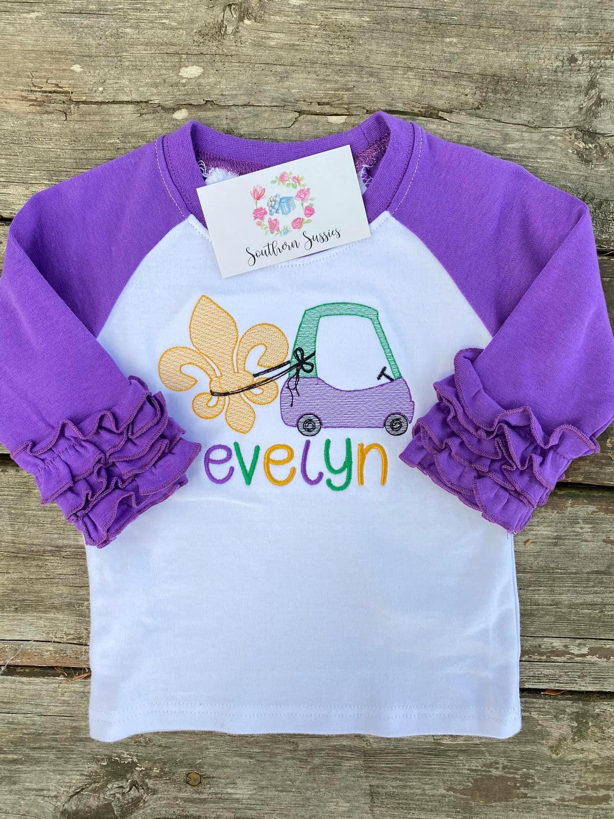 Mardi Gras Cozy Coup Raglan