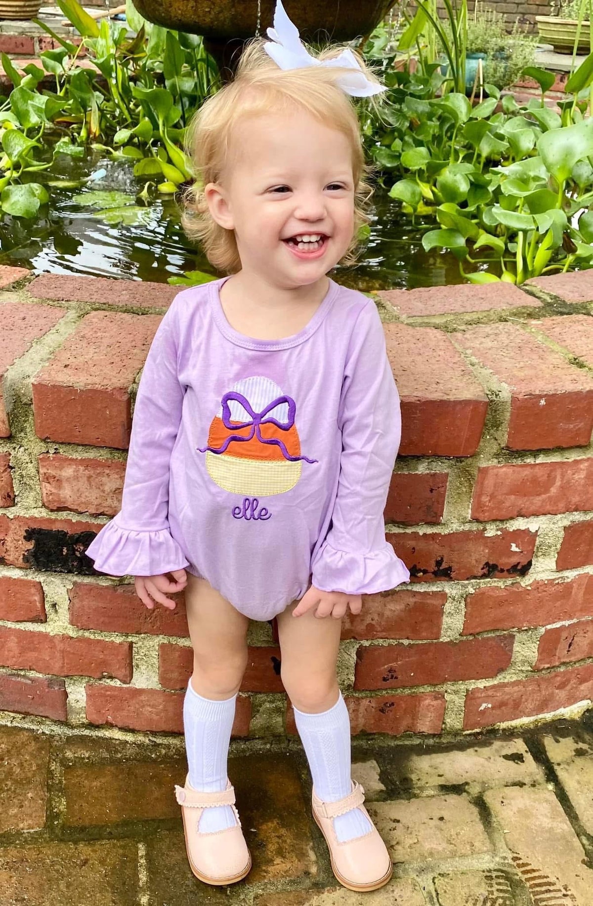 Candy Corn Cutie Appliqué Bubble & Tee