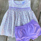 WS - Lavender Geo Smocked Set - eta June