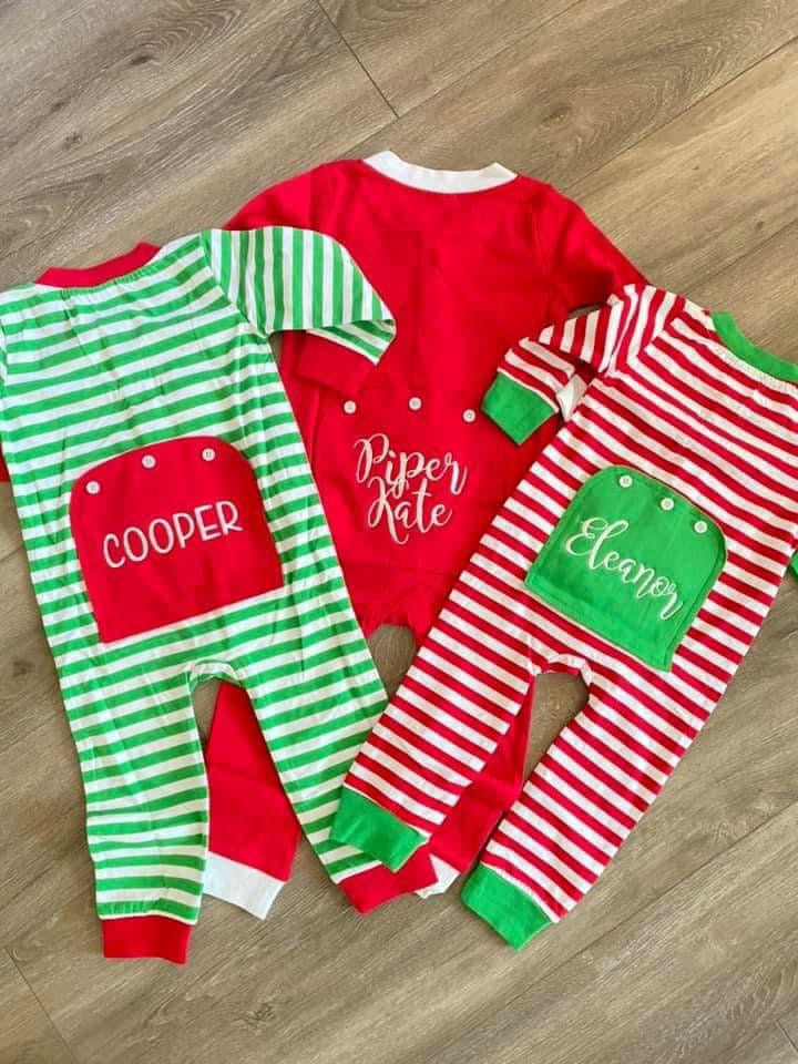 Butt Flap Embroidered Jammies