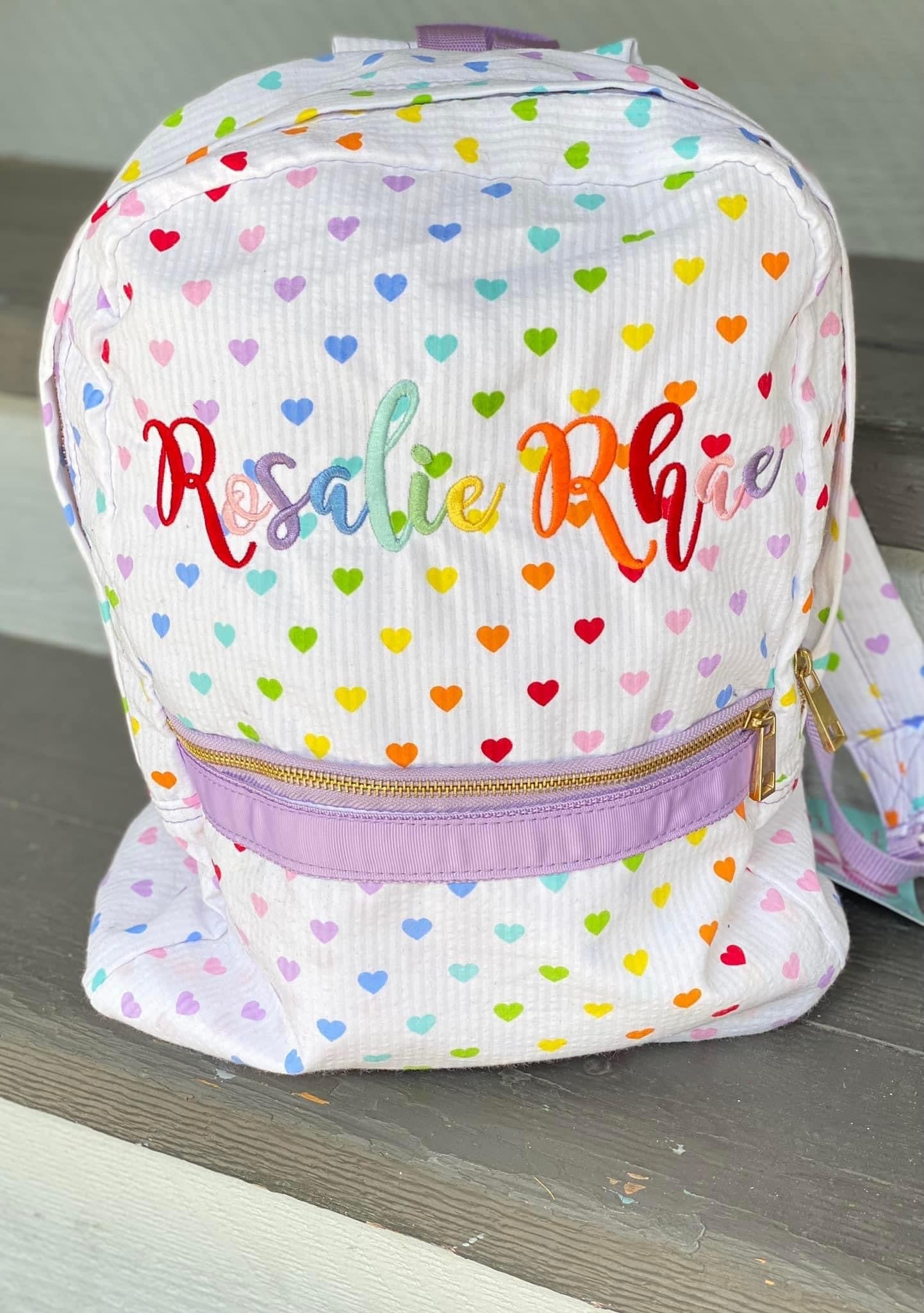 Rainbow Hearts Backpack
