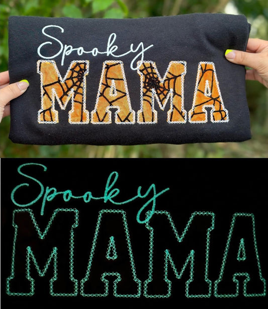 Spooky Mama Embroidered Tee