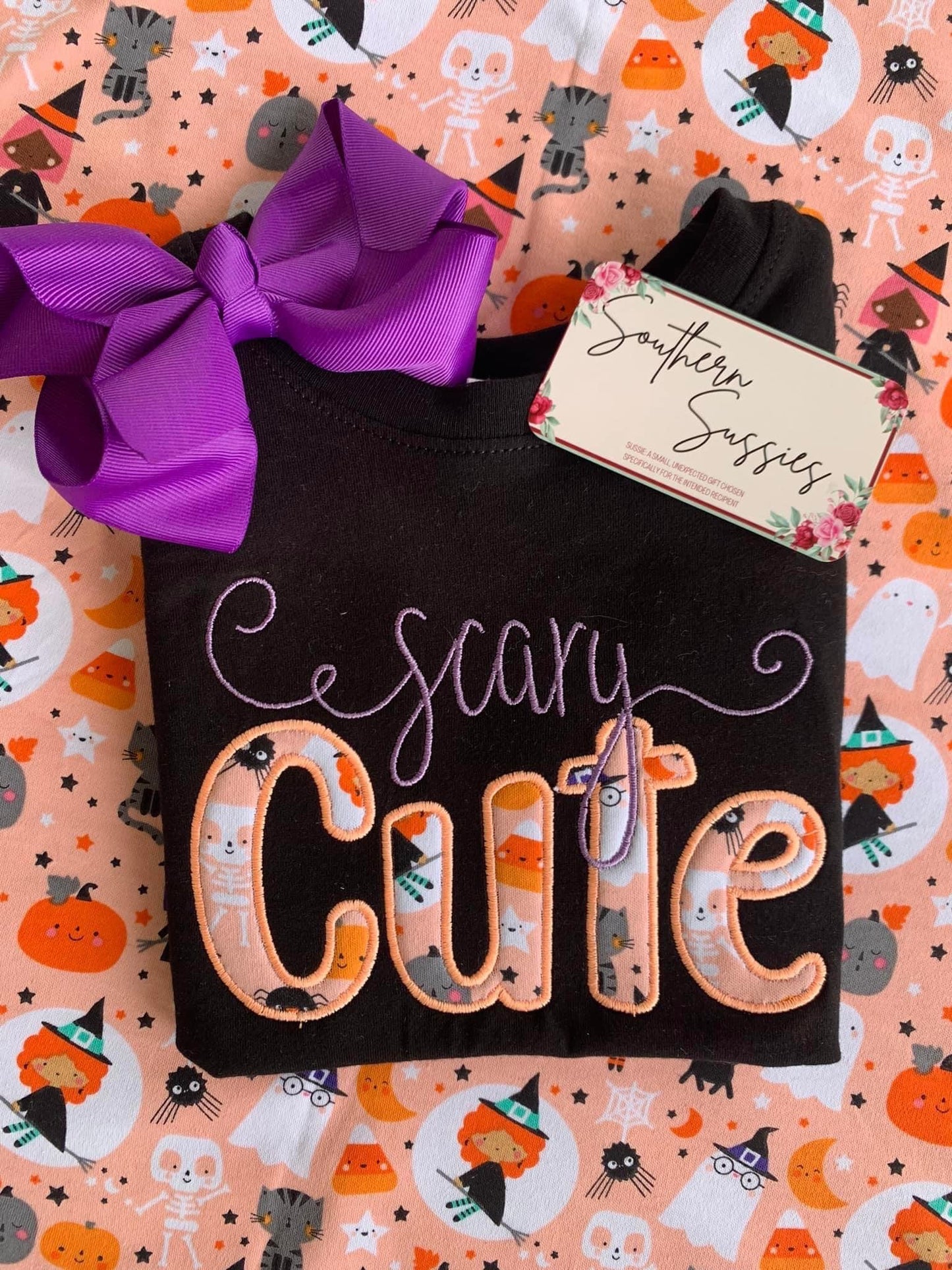 Scary Cute embroidered tee