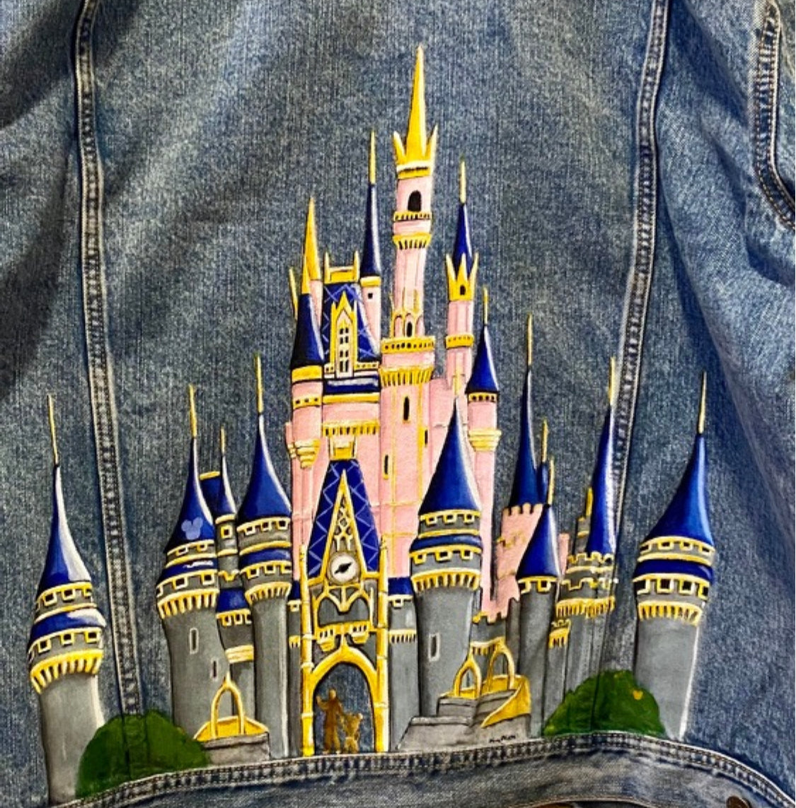Hand Painted Disney Castle Jacket