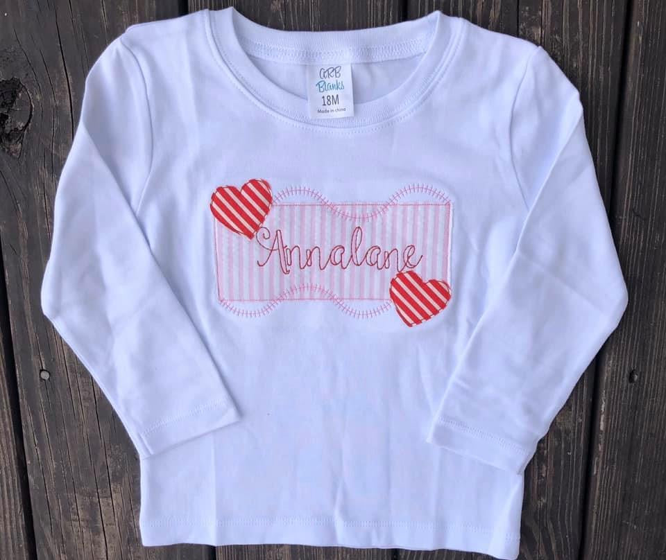 Valentine Applique Raglans