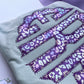 Purple Iridescent Initial Shirts