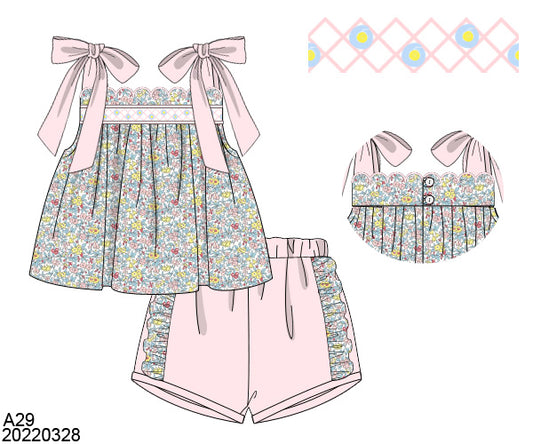 SPRING/SUMMER SMOCK PREORDER - Sunshine Floral Set - ETA JUNE